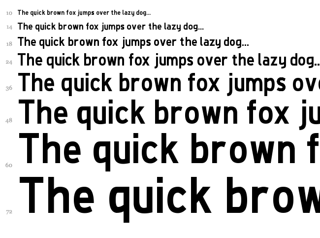 De Luxe Next font waterfall